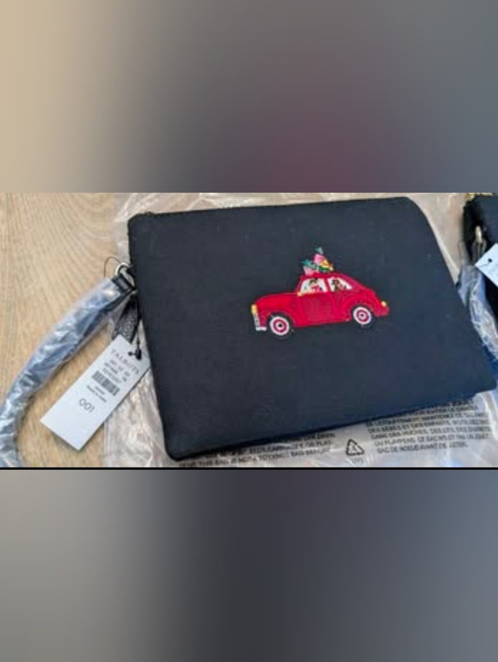 New Talbots embroidered clutch Wristlet purse